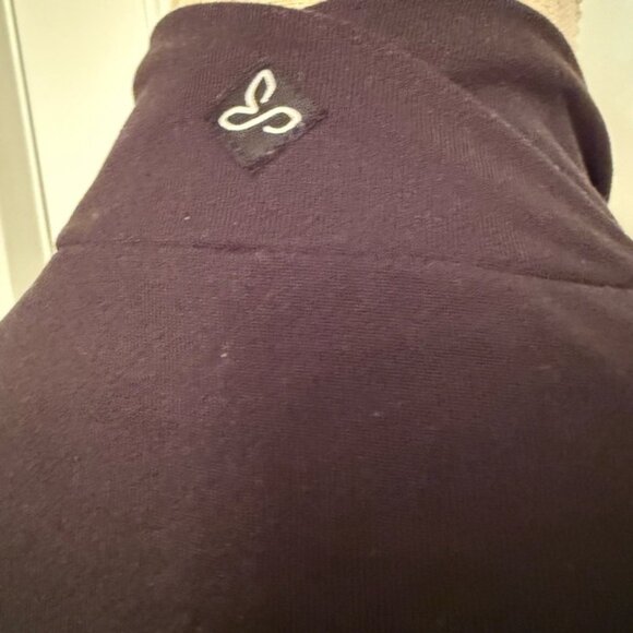 PRANA JACKET COAT BLACK STRETCH ZIP FRONT ACTIVE WEAR POCKETS TIE WAIST SIZE S - Picture 11 of 16